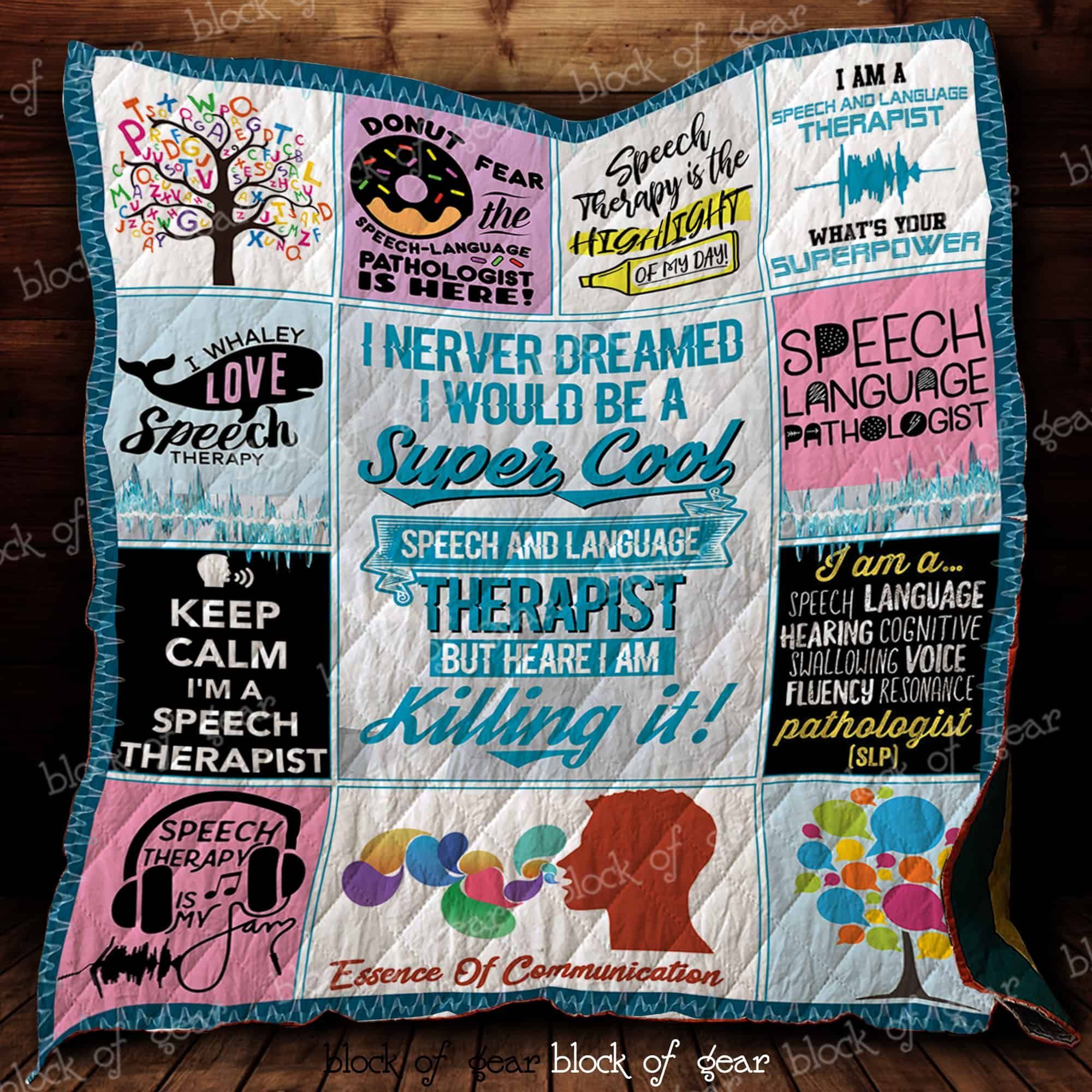 Speech Therapist 8 GS-CL-LD2910 Quilt Blanket