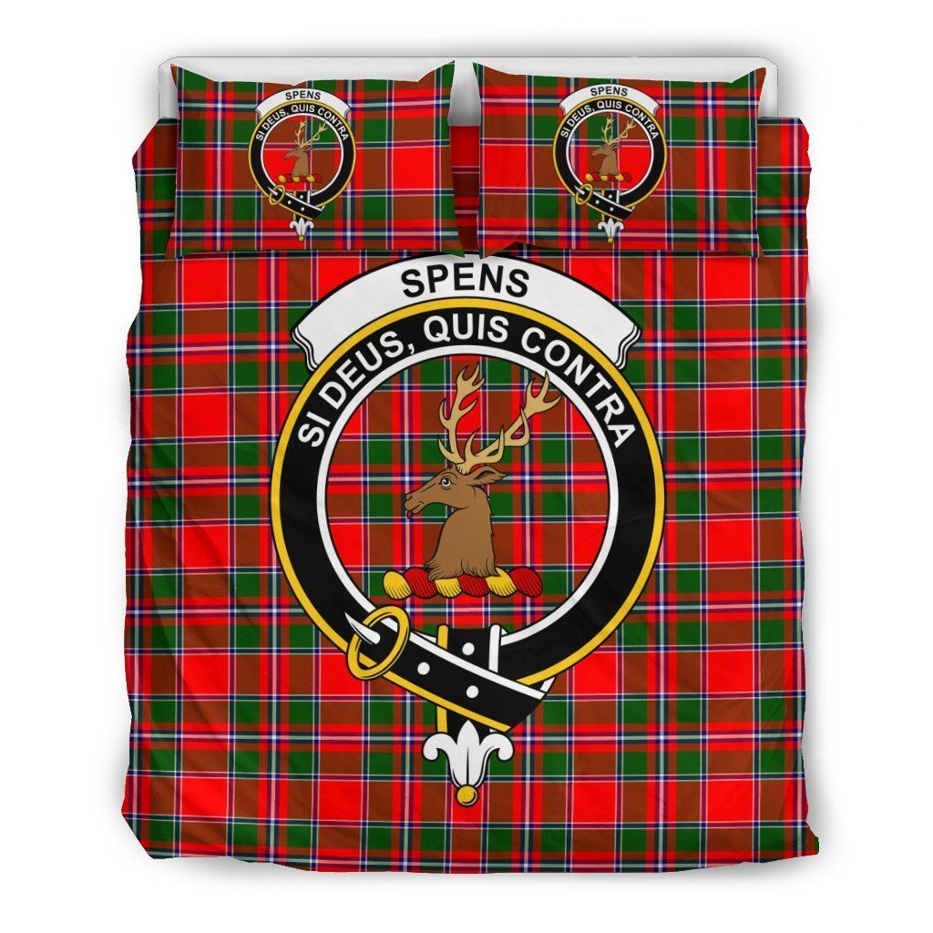 Spens Clan Badge Tartan Bedding Set