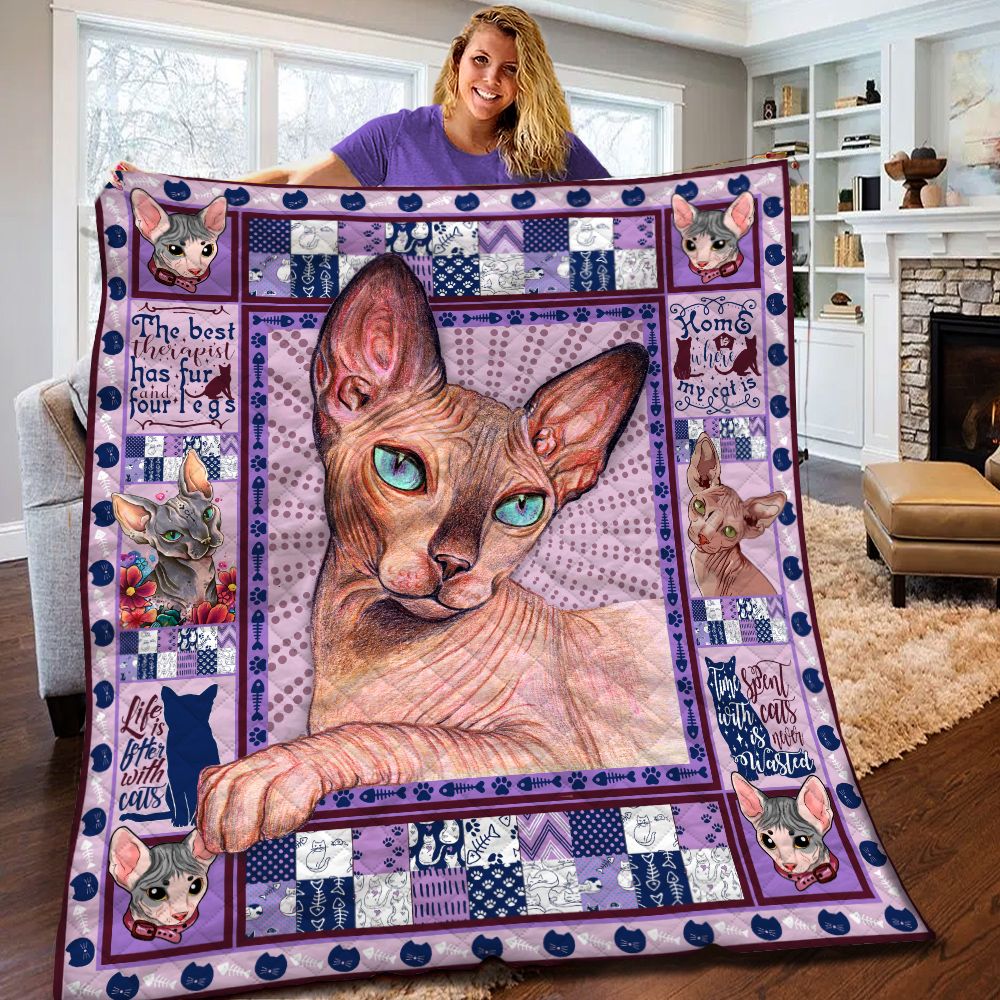Sphynx Cat BBB2110304HT Quilt Blanket