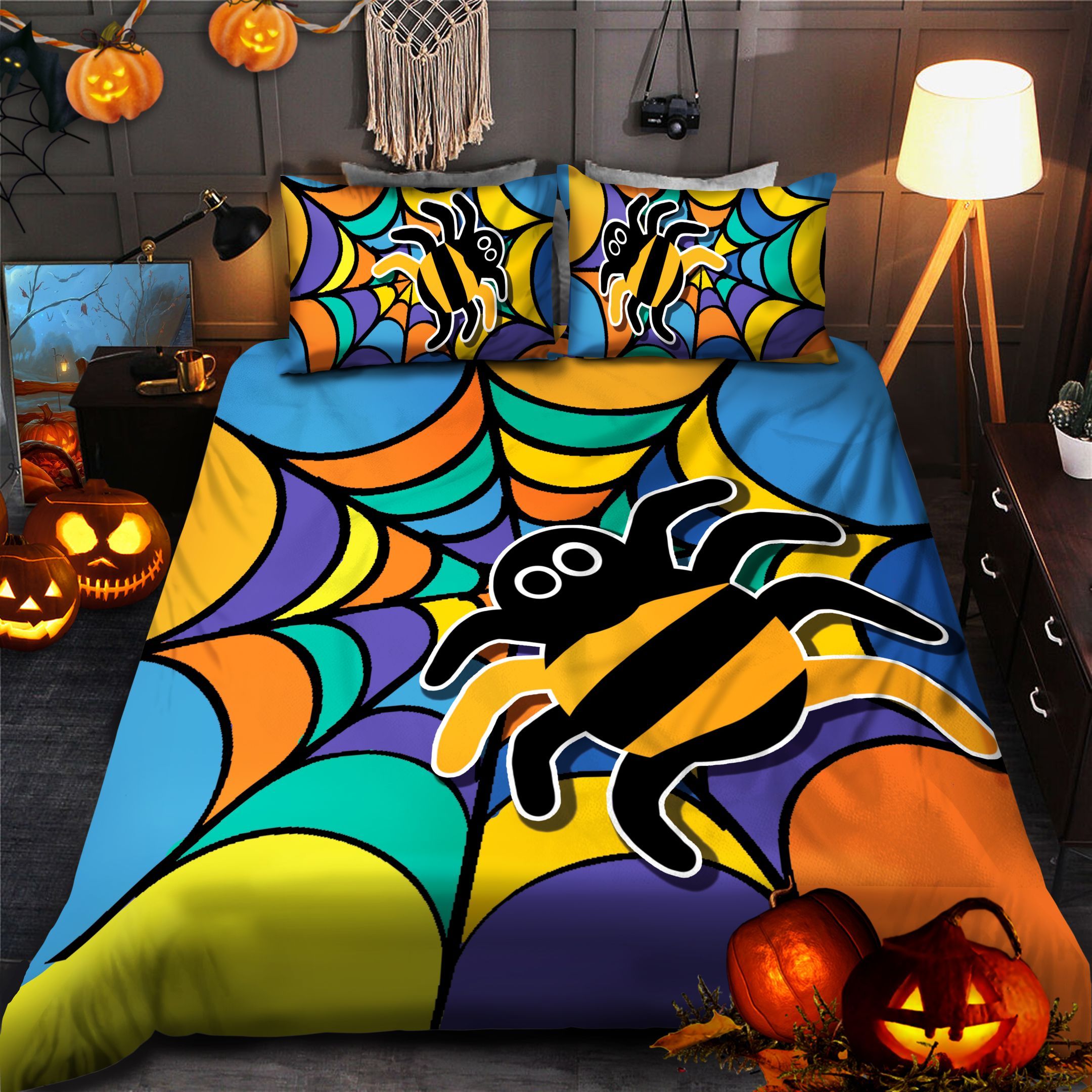 Spider Halloween Bedding Set