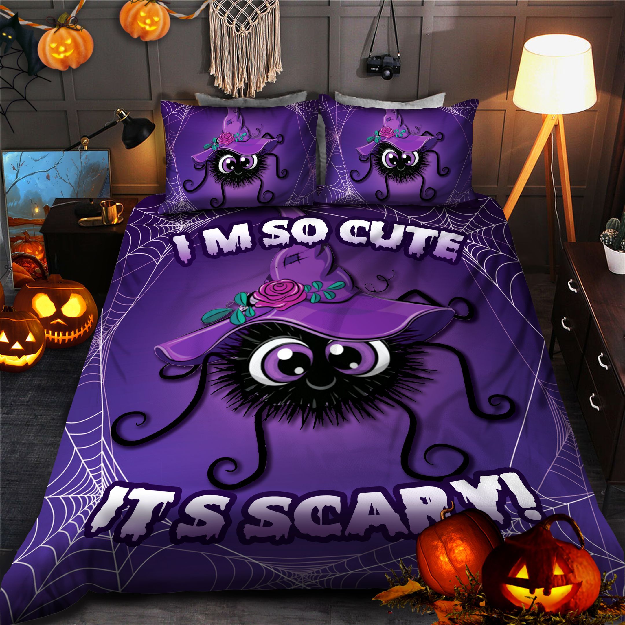 Spider Halloween Bedding Set