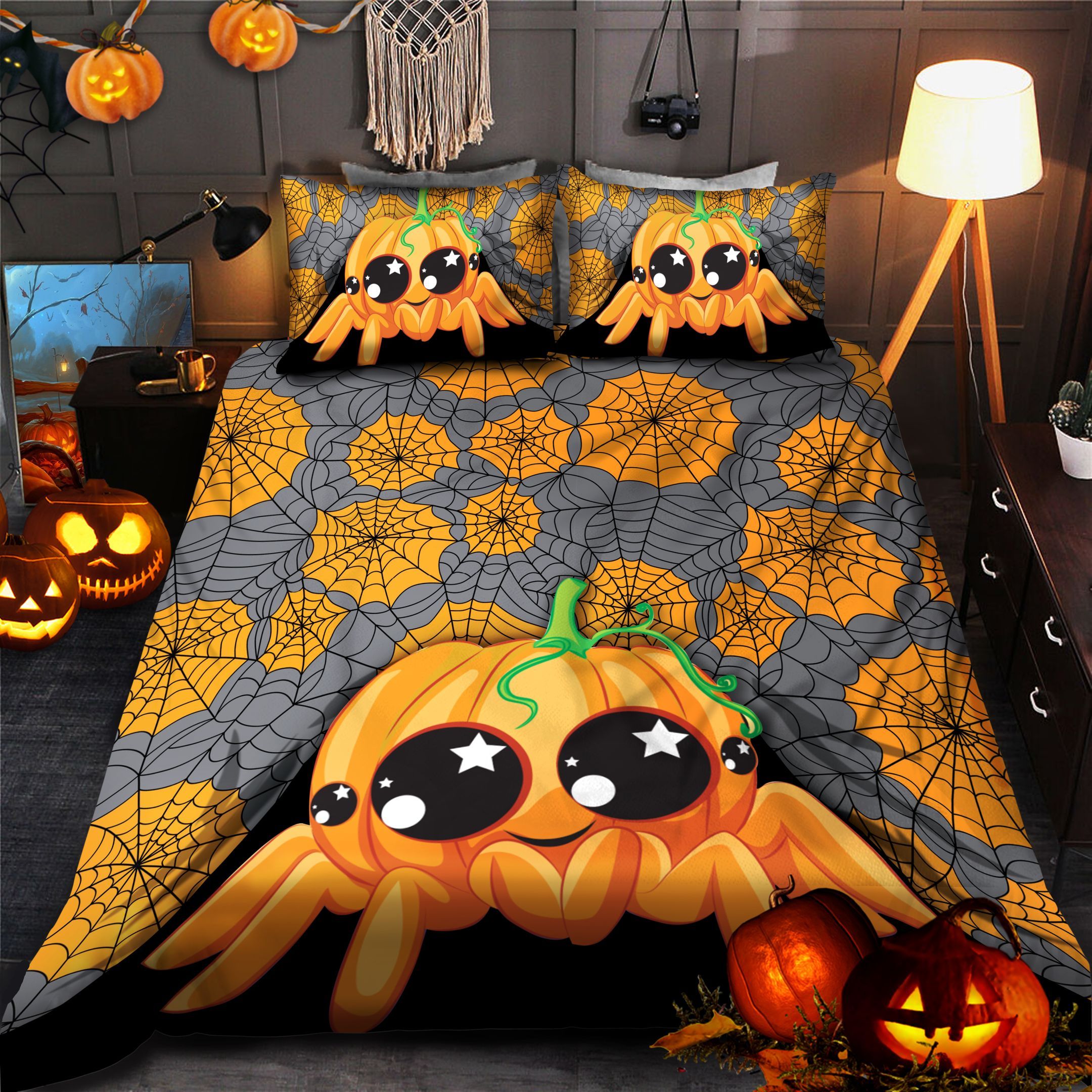 Spider Halloween Bedding Set