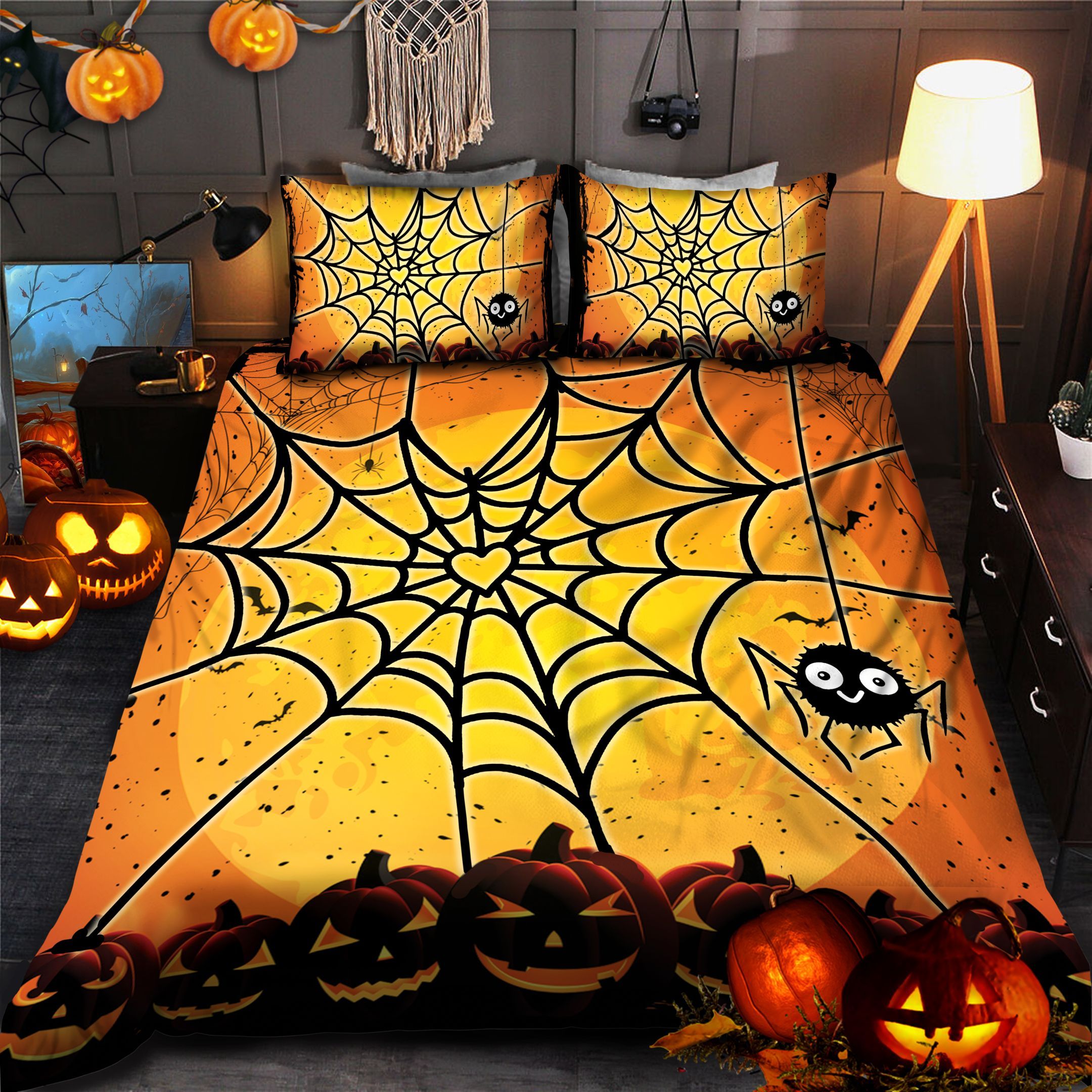 Spider Halloween Bedding Set