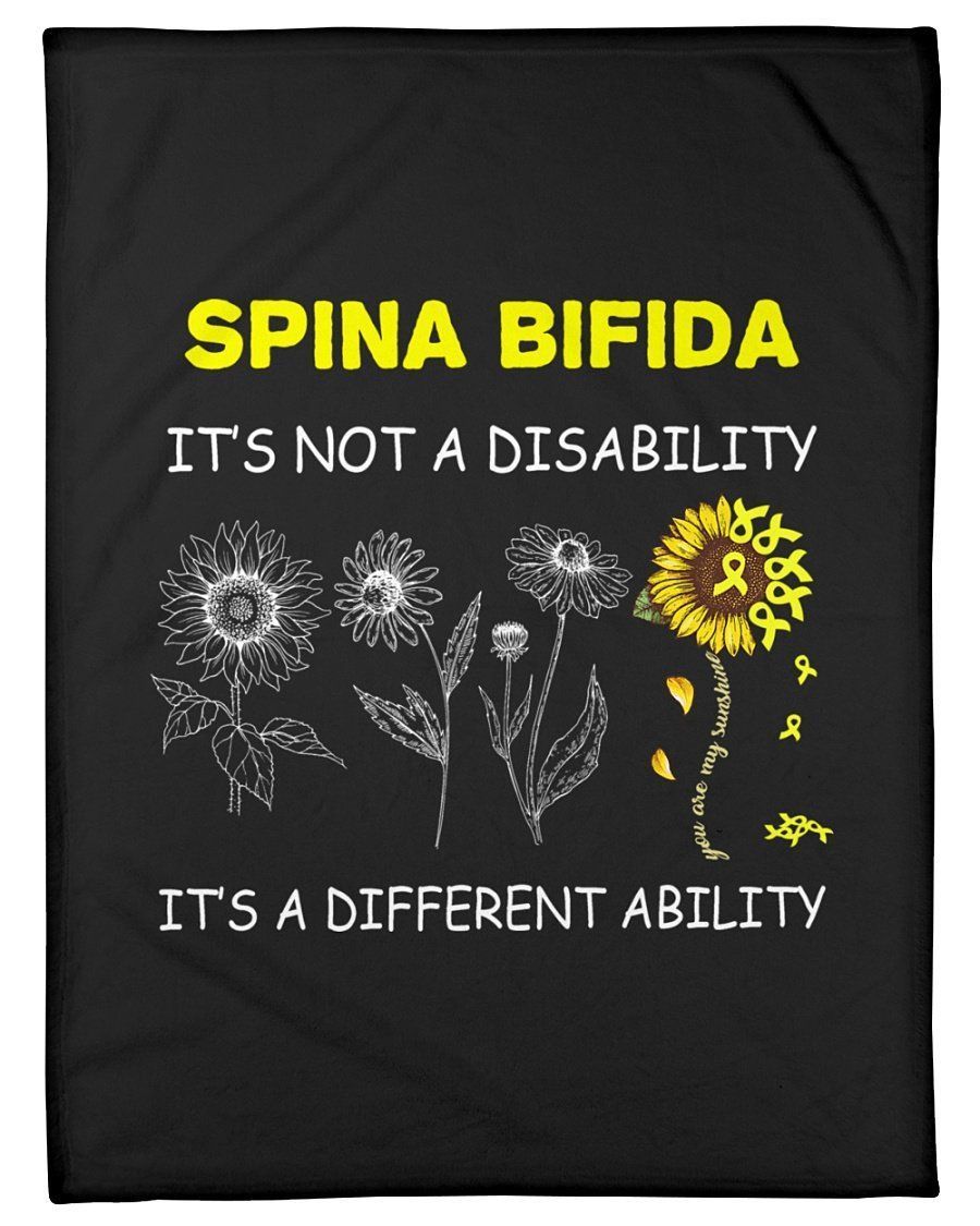 Spina Bifida It’s Not A Disability It’s A Different Ability Fleece Blanket