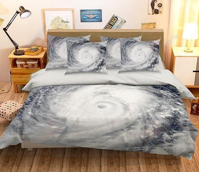Spiral Wave Printed Bedding Set