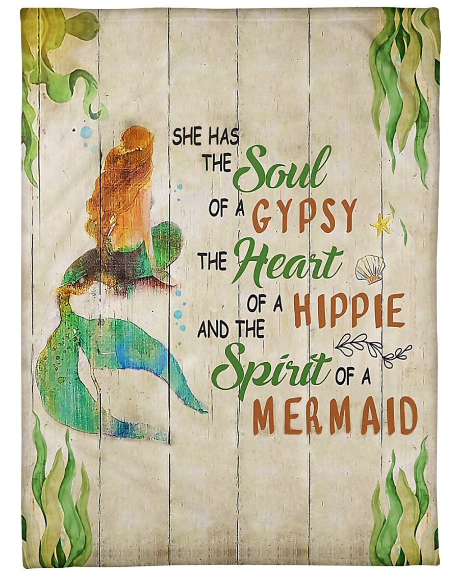 Spirit Of A Mermaid Fleece Blanket