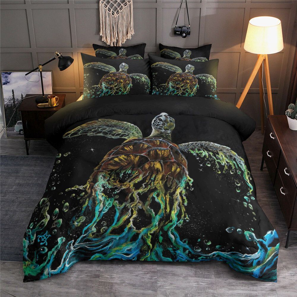 Splash Color Water Turtle Bedding Set
