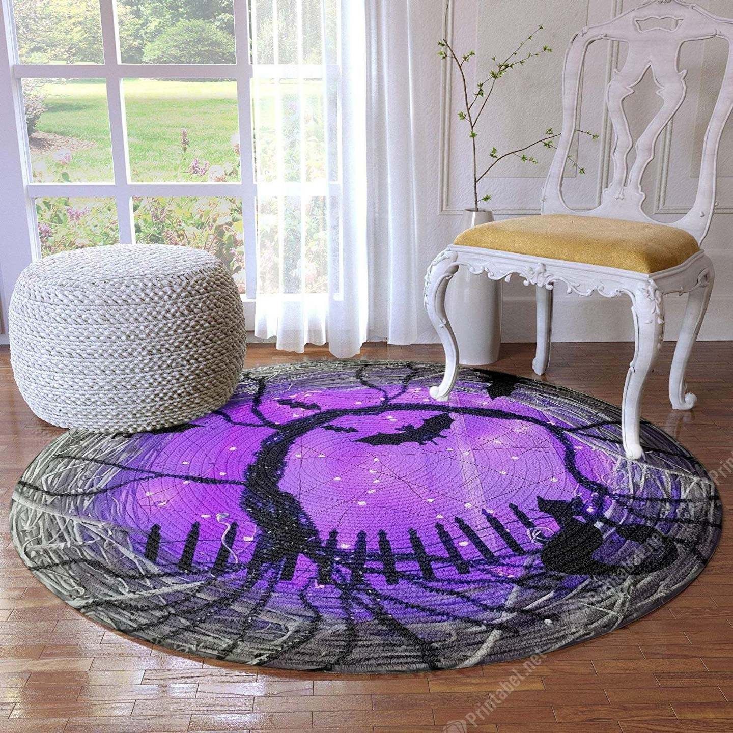 Spooky Hole Round Carpet