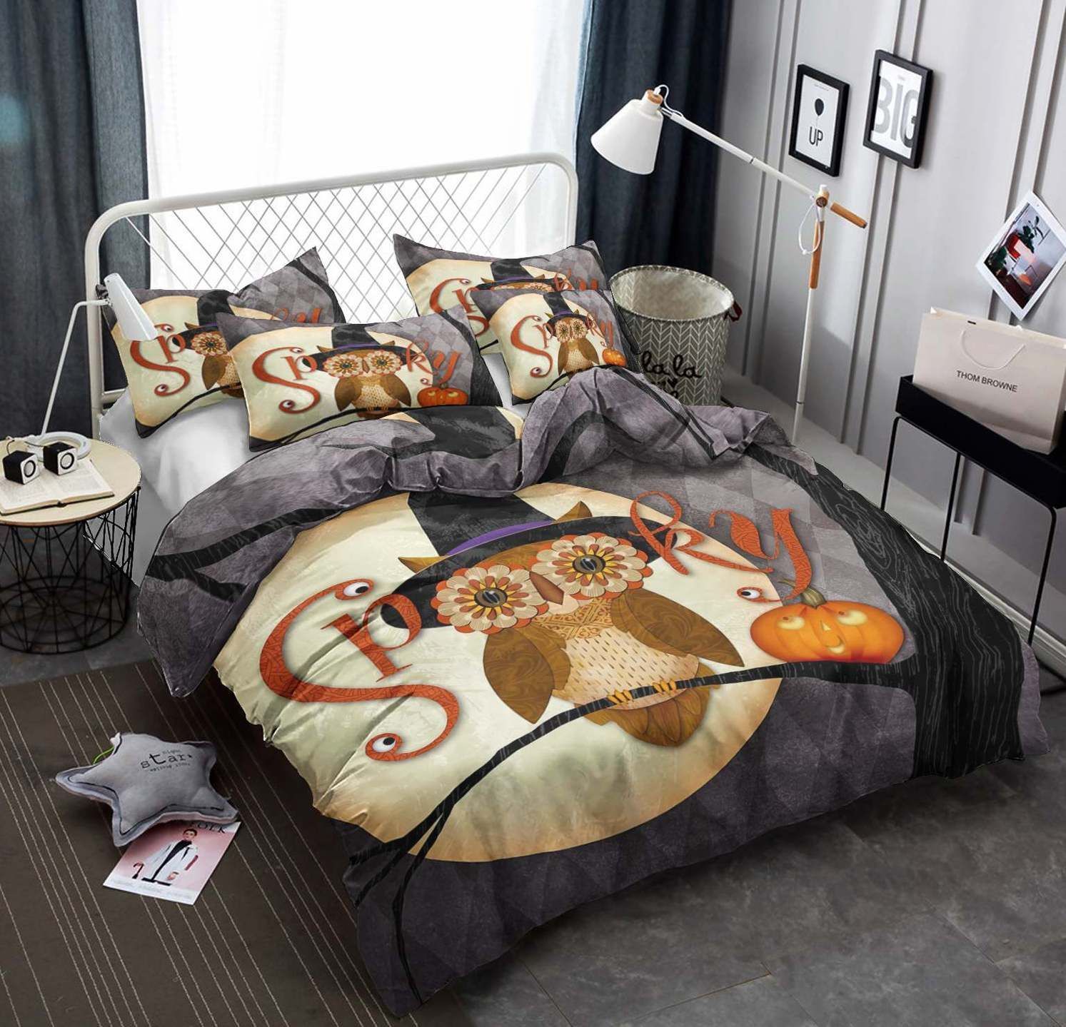 Spooky Cotton Bed Sheets Spread Comforter Bedding Set