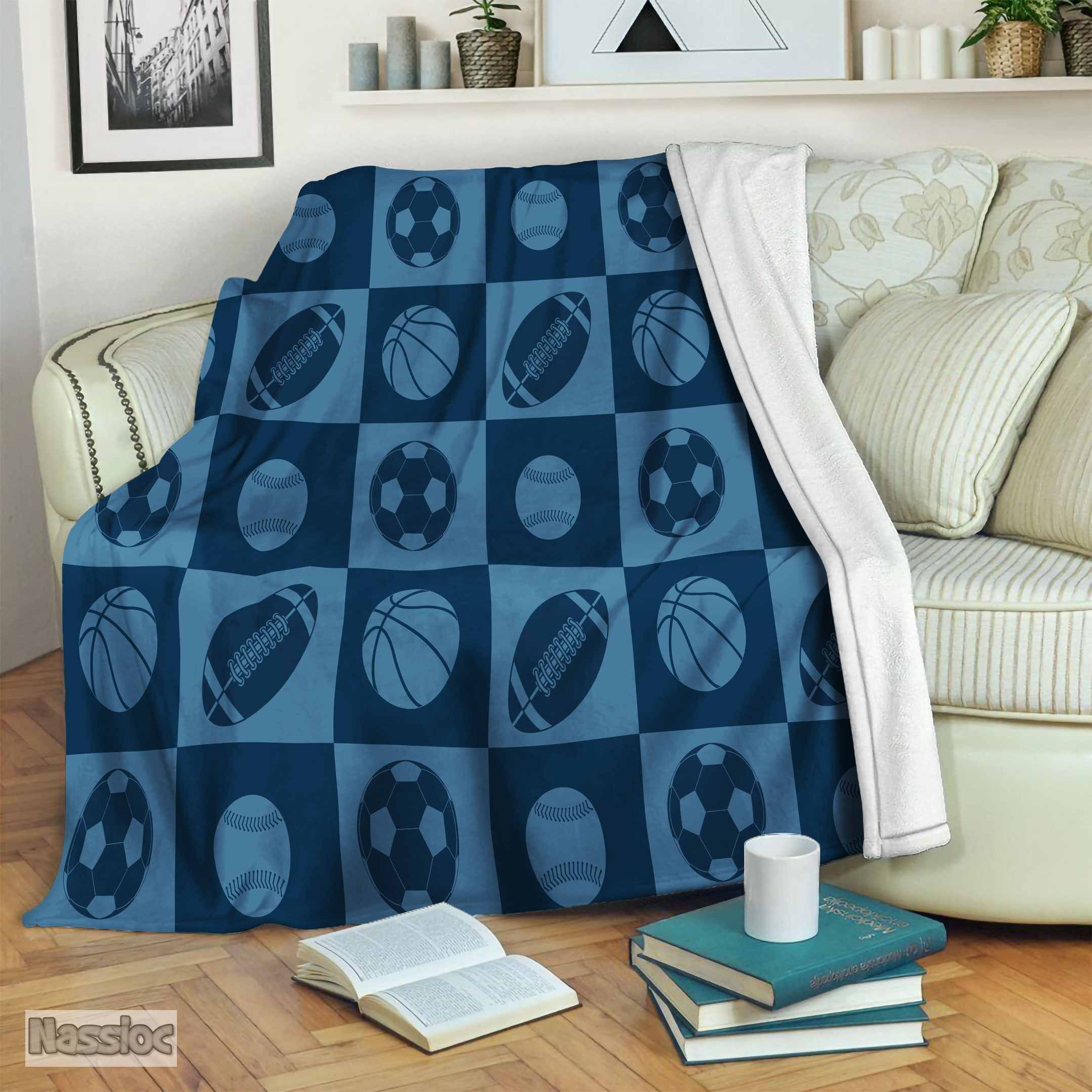 Sport Ball Fleece Blanket