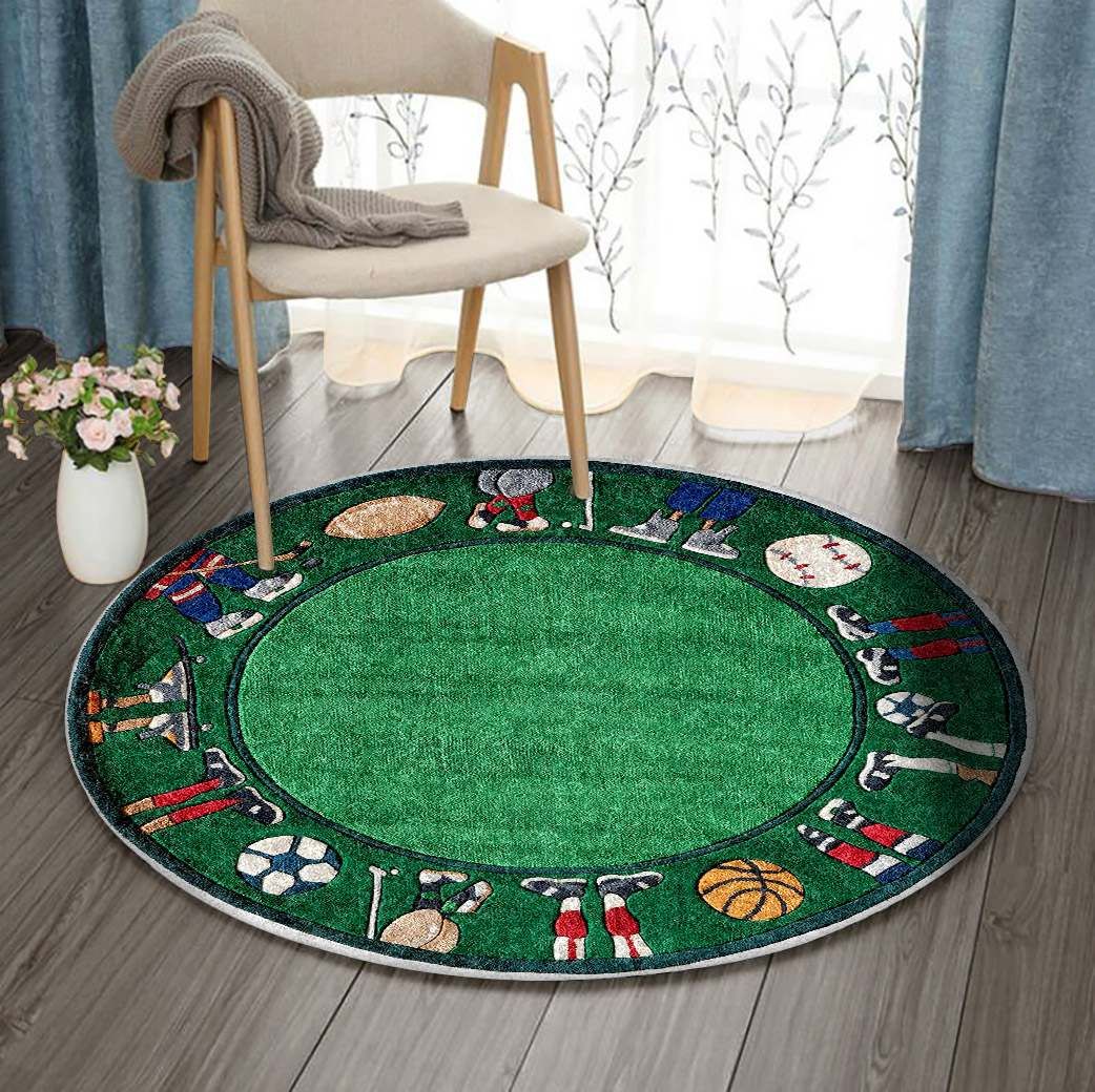 Sport Round Carpet