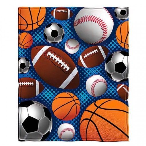 Sports Super Fan Sherpa Fleece Blanket