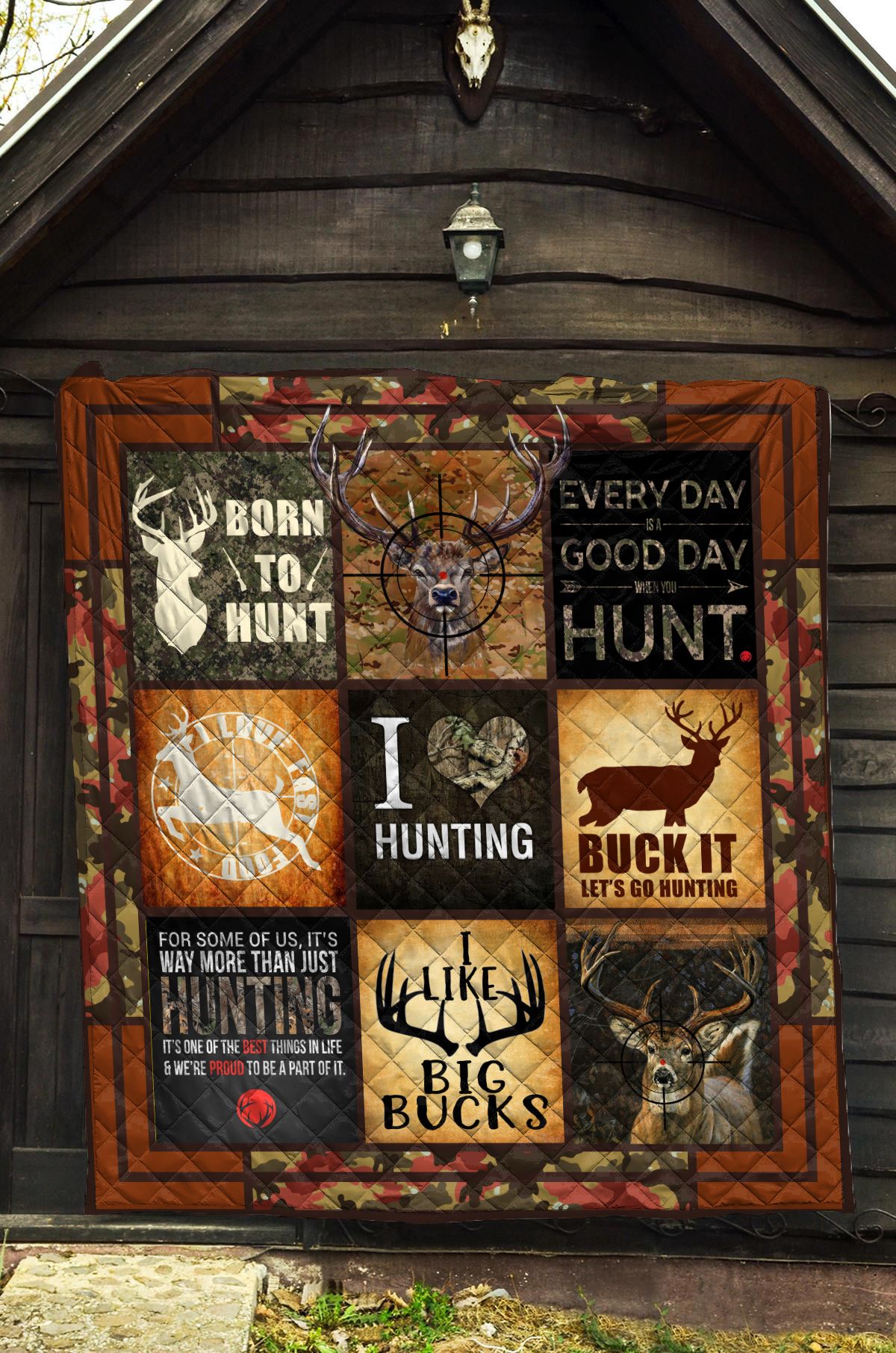 Spread Stores Deer Hunting Quilt Blanket DHC0102431TD