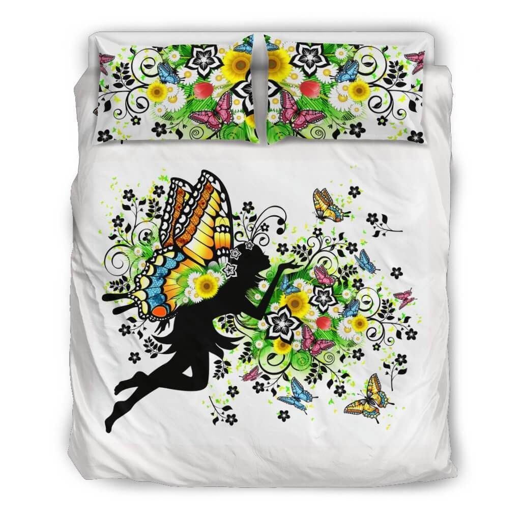 Spring Fairy Butterflies Bedding Set