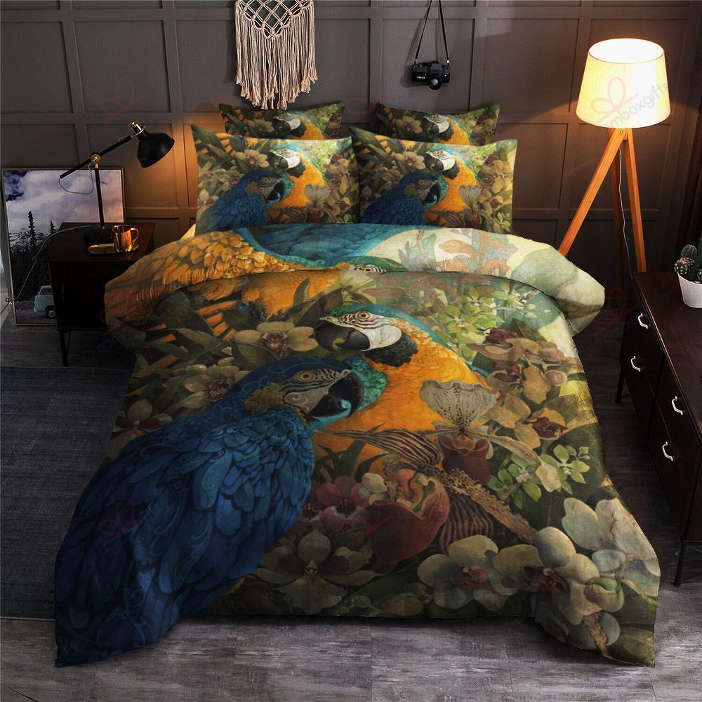 Spring Parrot Bedding Set