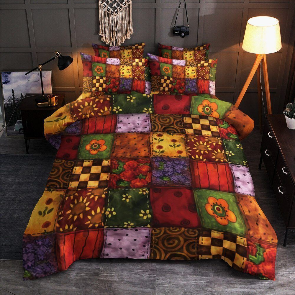 Square Patchwork Bedding Set