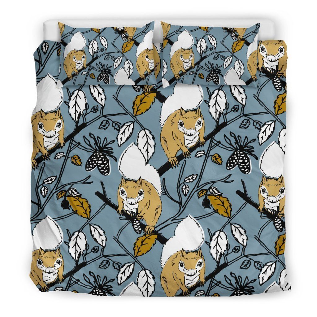 Squirrel Drawing Cool Design Comfortable Bedding Set