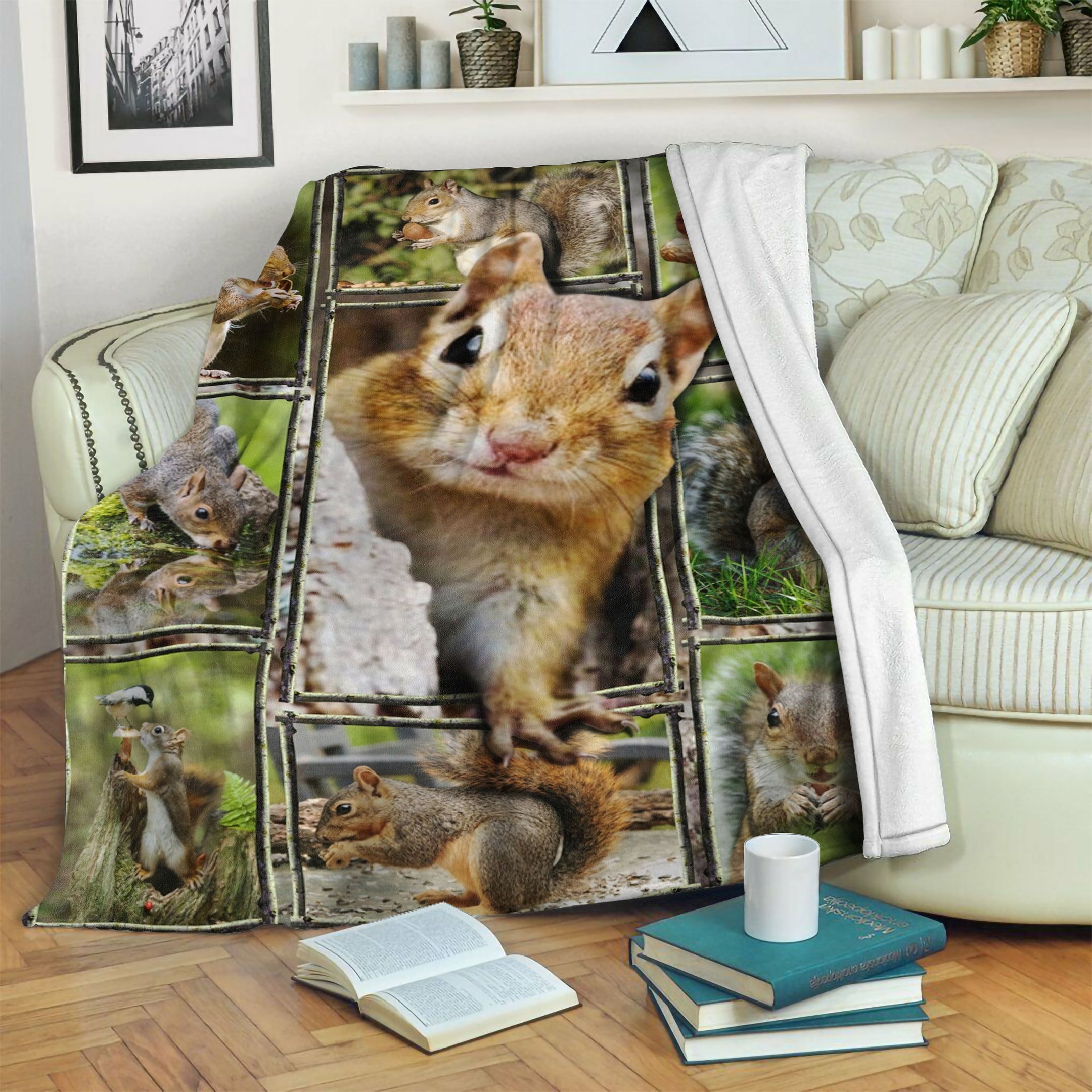 Squirrel Fleece Blankets