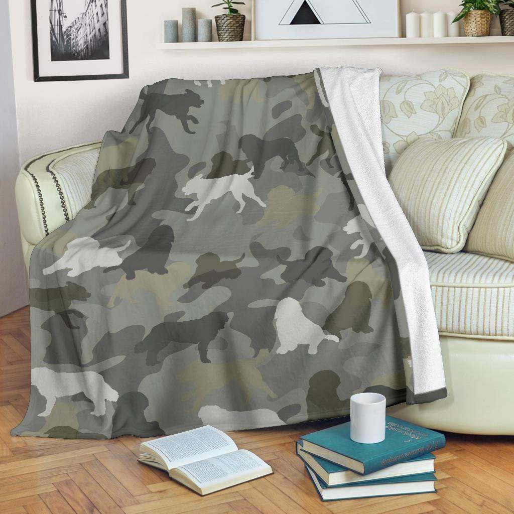 St Bernard Camo Blanket