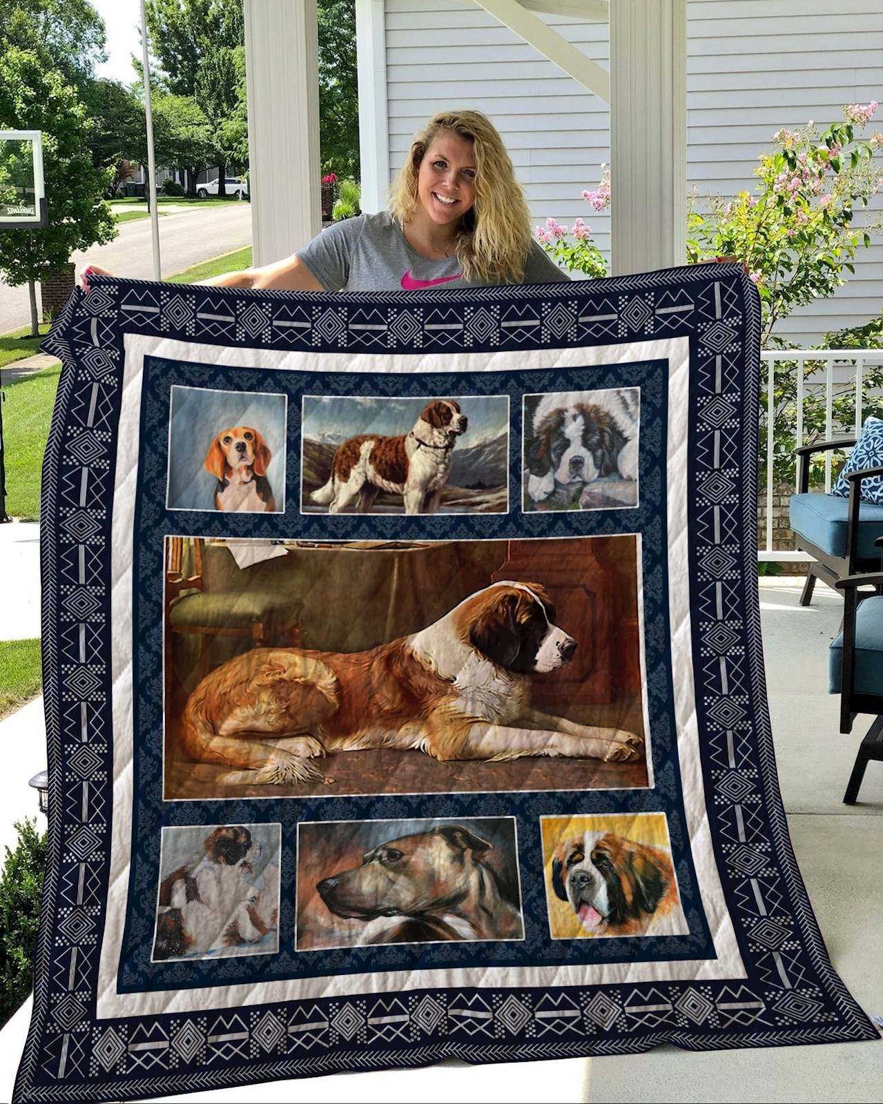 St Bernard Quilt Blanket DHC2911223VT