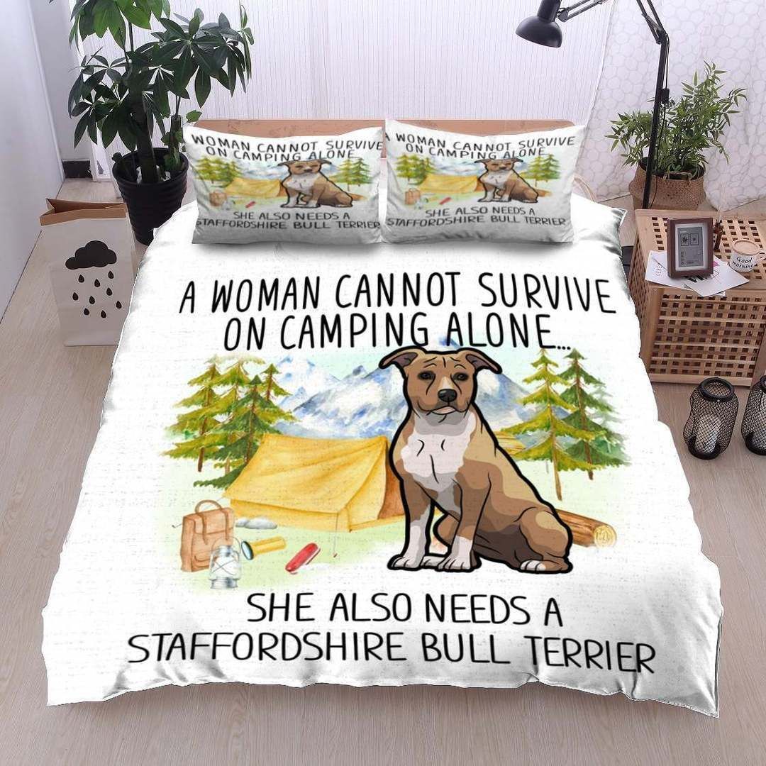 Staffordshire Bull Terrier Camping Bedding Set