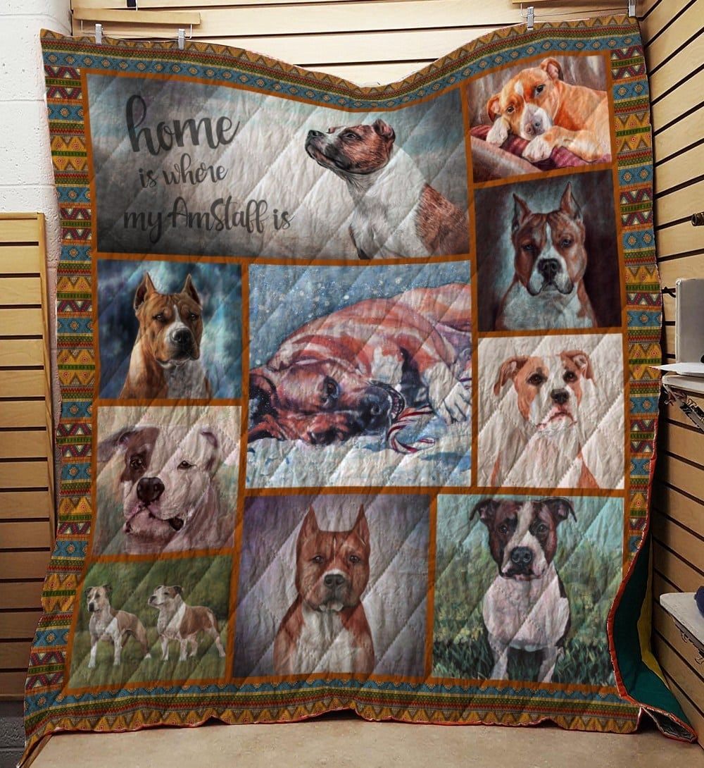 Staffordshire Bull Terrier Quilt Blanket DHC13122971VT
