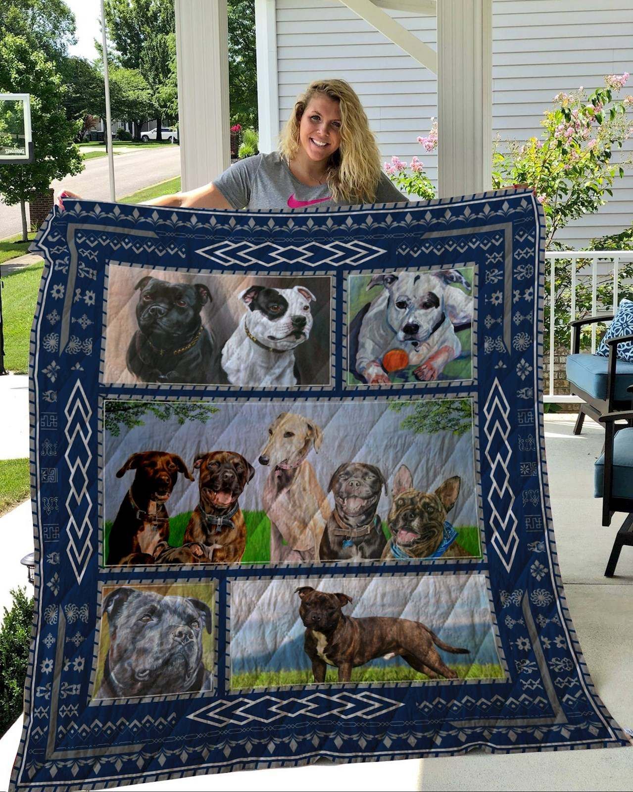 Staffordshire Bull Terrier Quilt Blanket DHC2911209VT