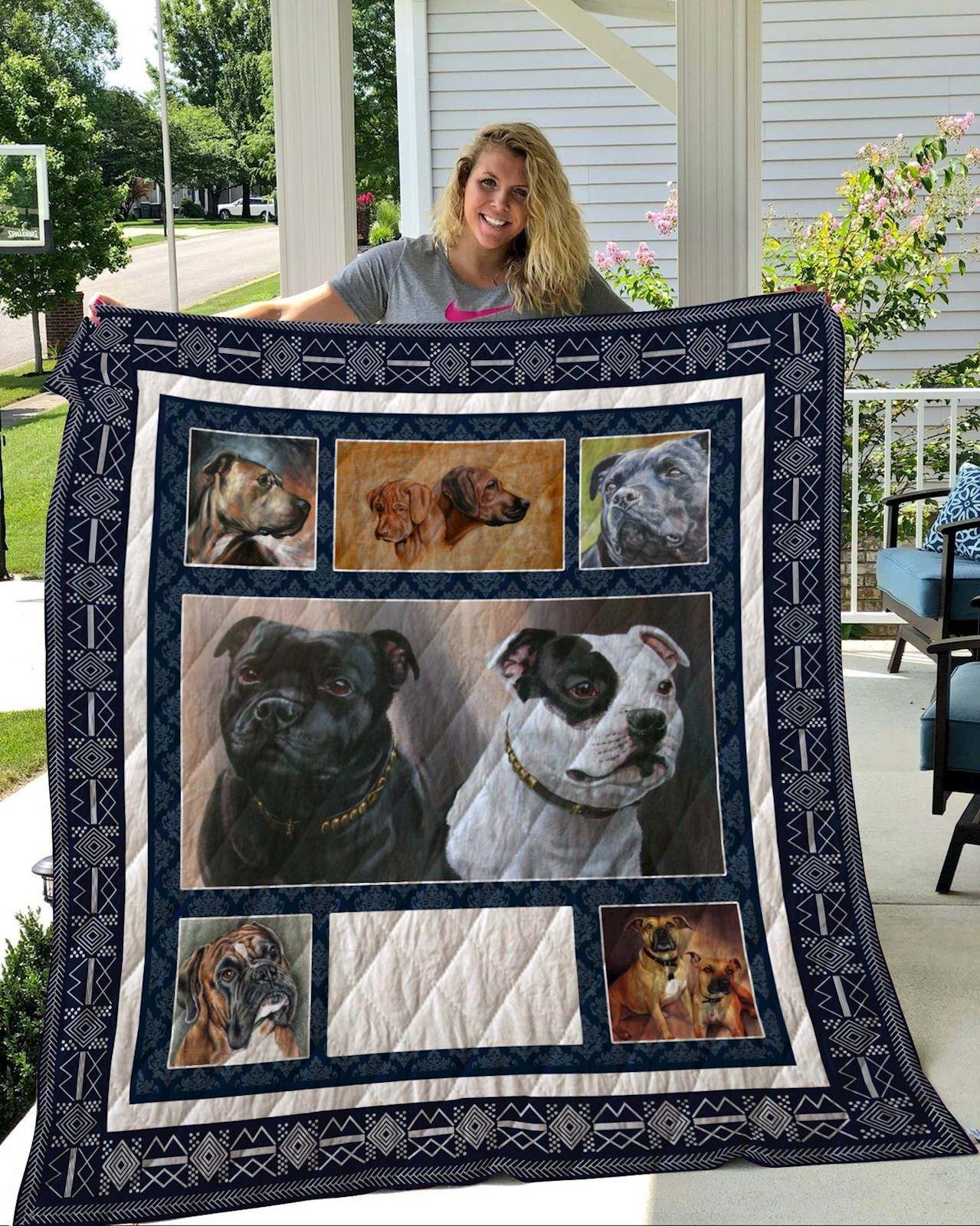 Staffordshire Bull Terrier Quilt Blanket DHC2911225VT