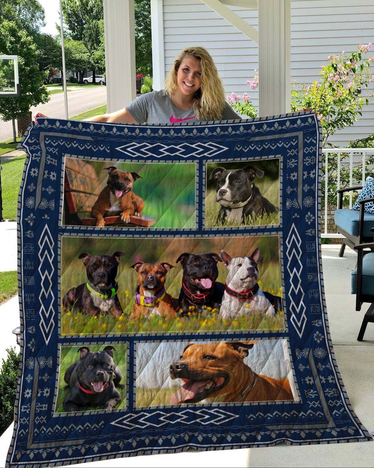Staffordshire Bull Terrier Quilt Blanket DHC2911263VT