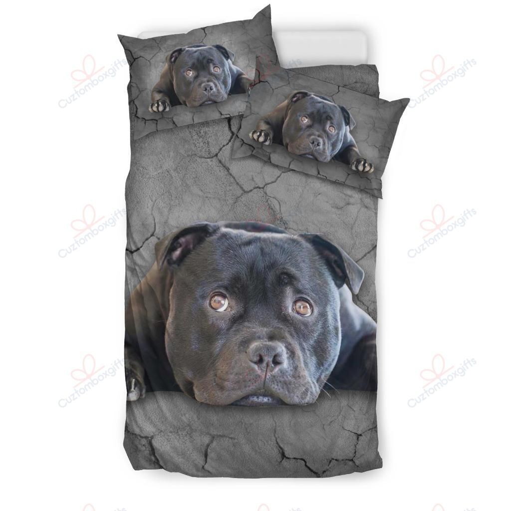Staffordshire Pug Printed Bedding Set