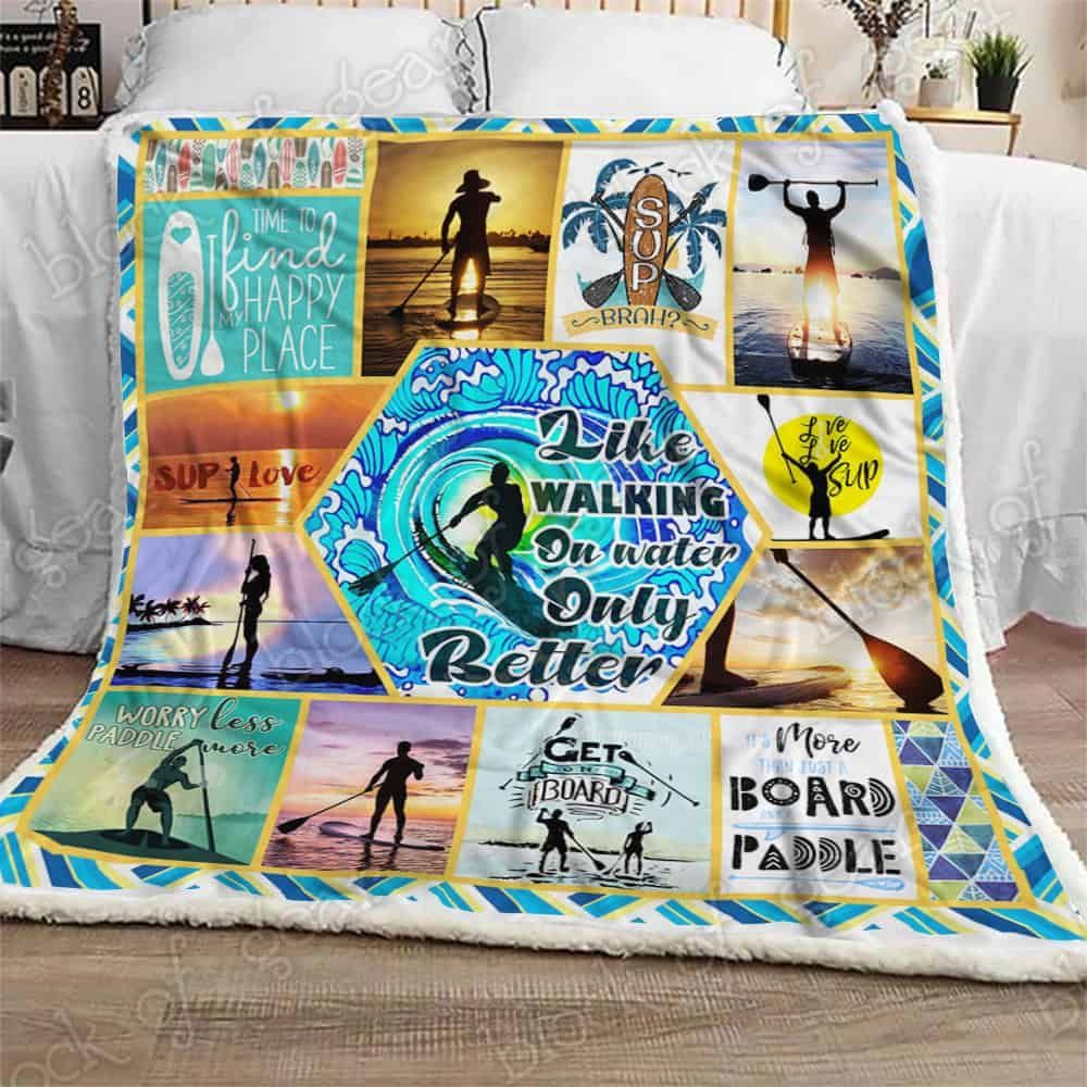 Stand Up Paddle boarding (SUP) Fleece Blanket