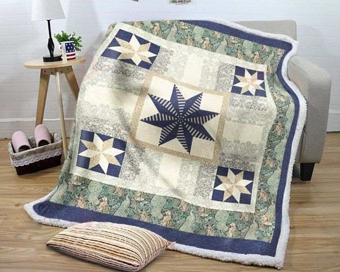 Star Brocade Fleece Blanket