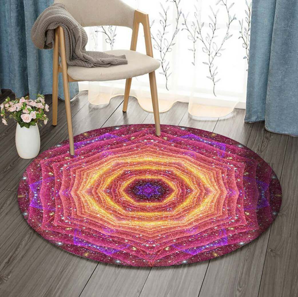 Star Gates Round Carpet