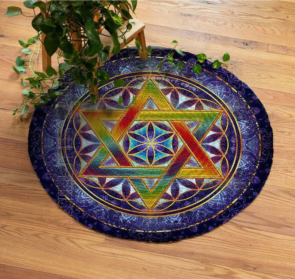 Star Of Round Carpet