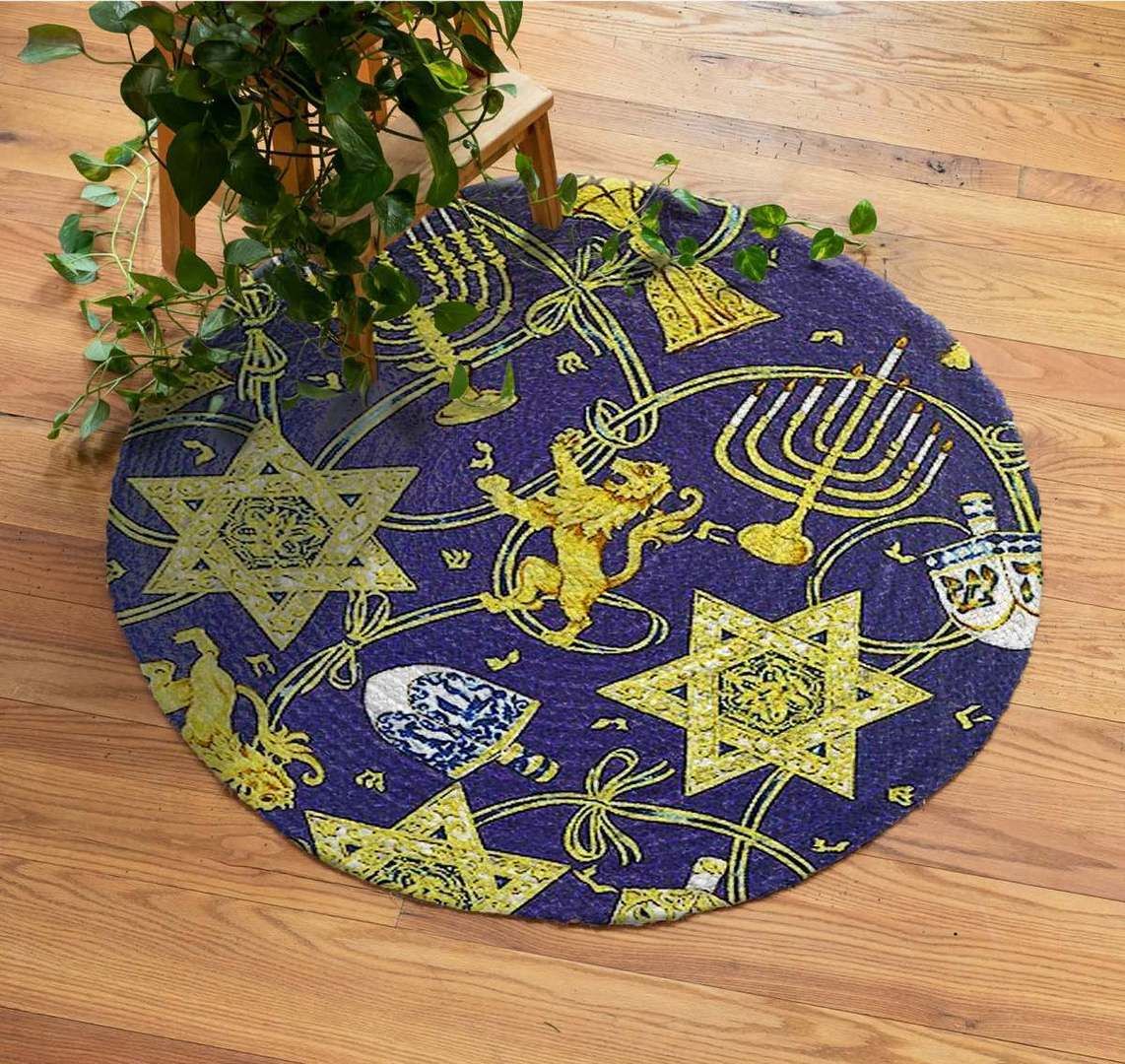 Star Of Round Carpet