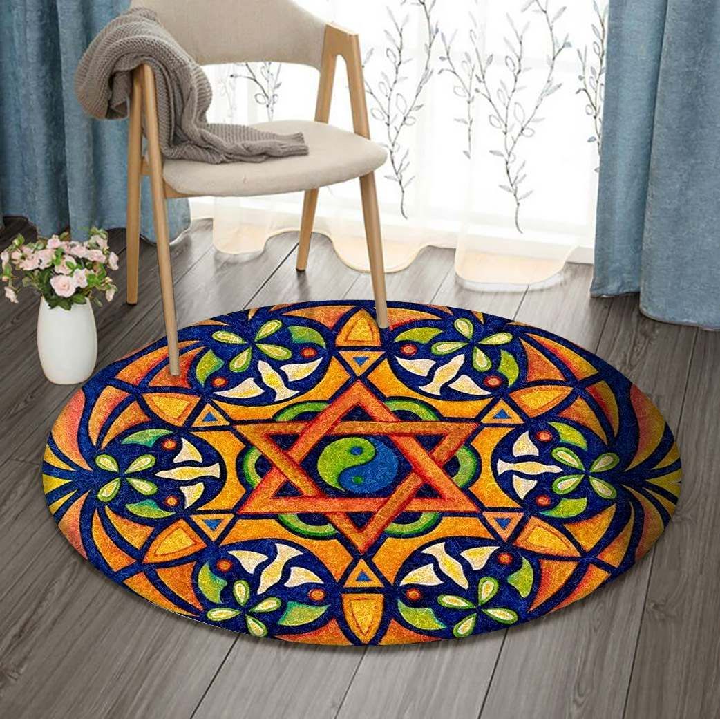 Star Of Round Carpet