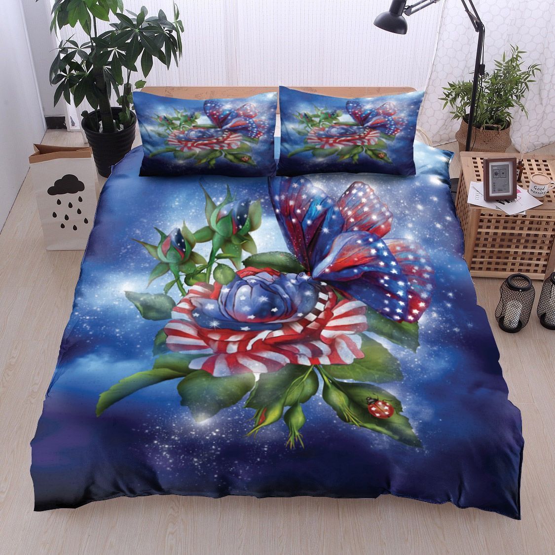 Star Spangled Butterfly Bedding Set