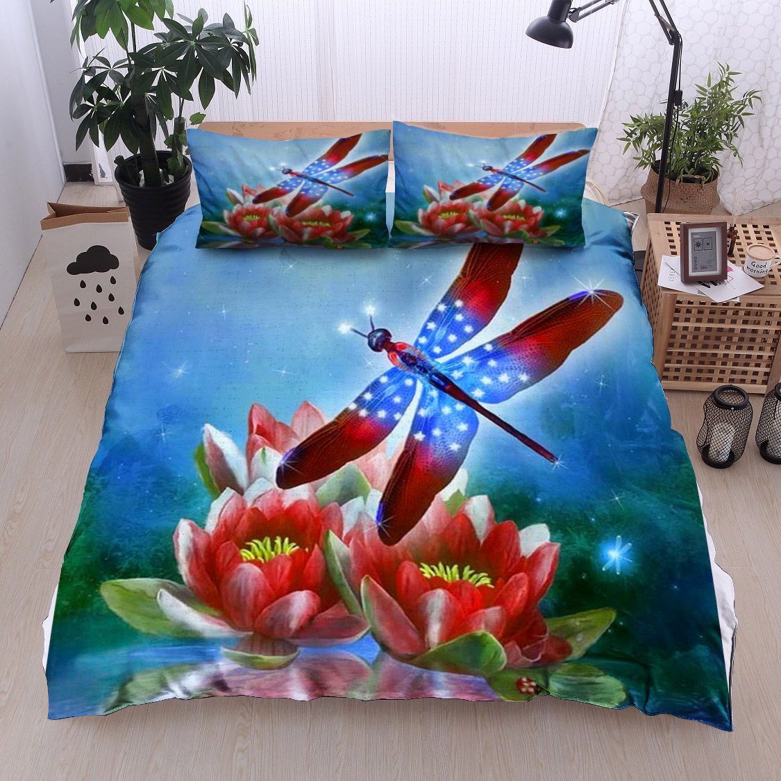 Star Spangled Dragonfly Bedding Set