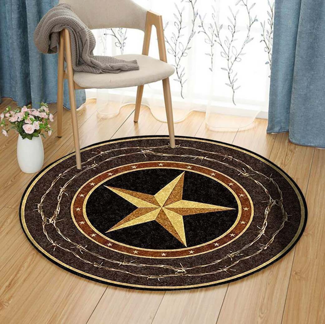 Star Western Round Carpet