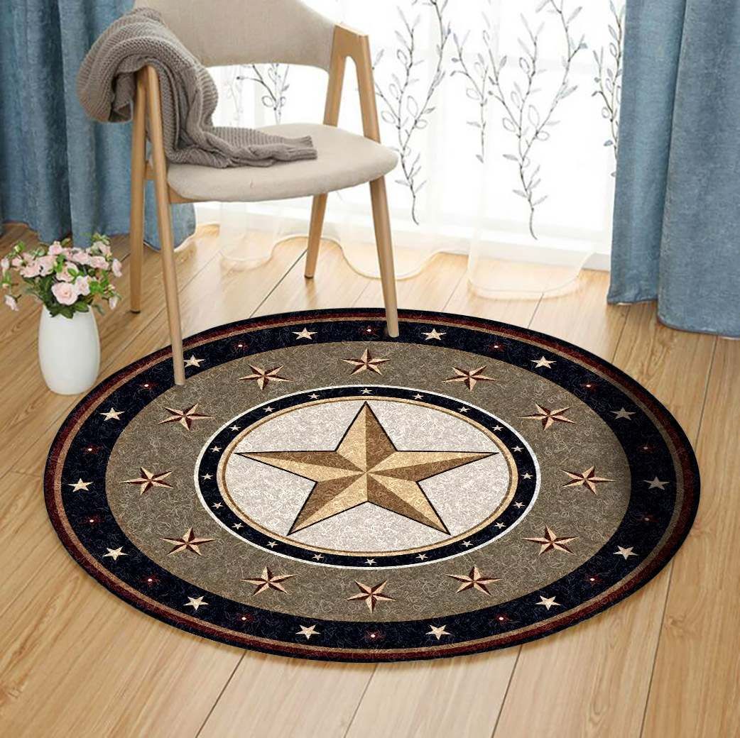 Star Western Round Carpet