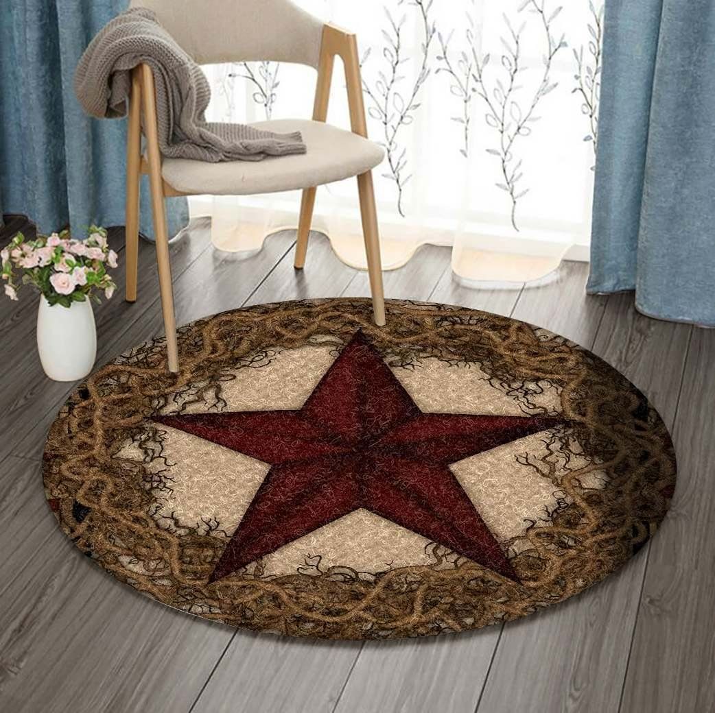 Star Wreath Round Carpet
