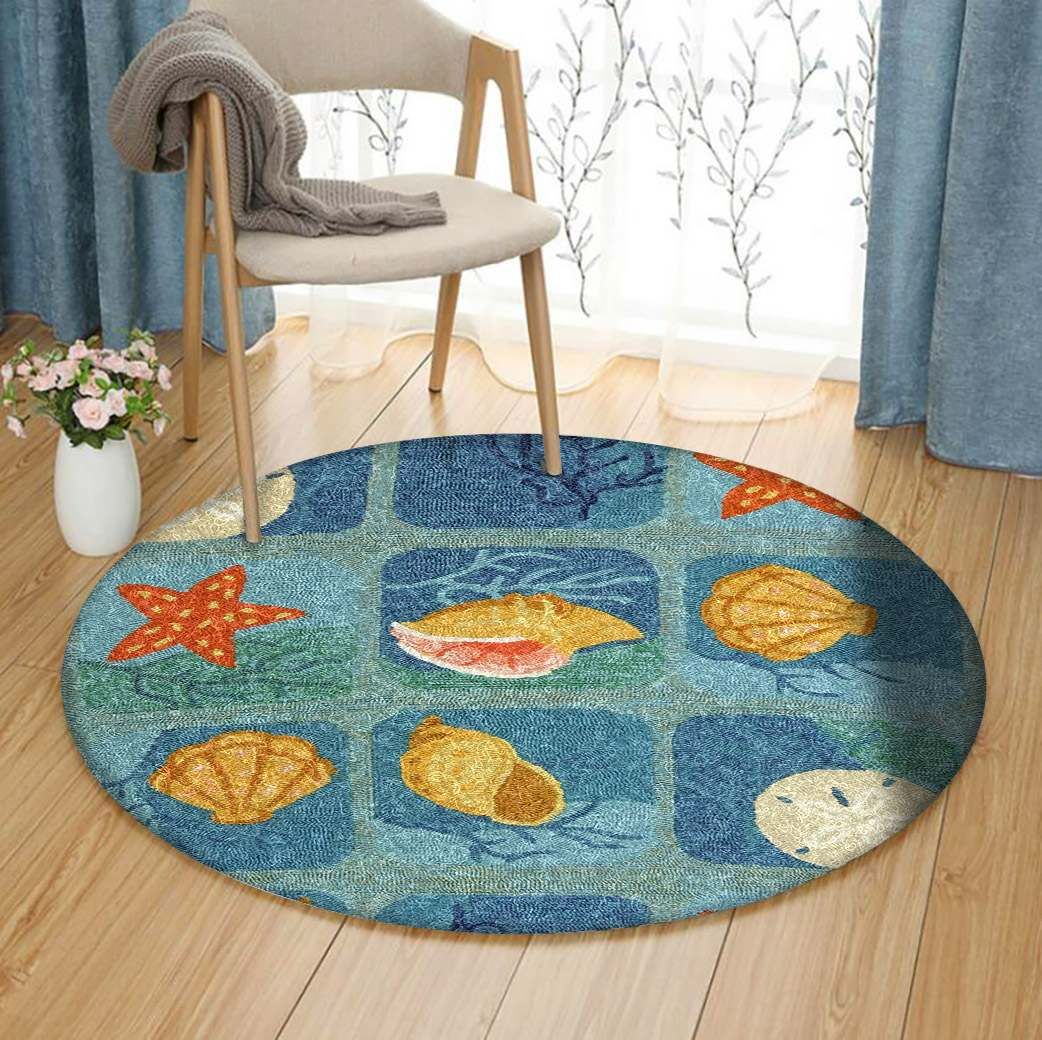 Starfish Round Carpet