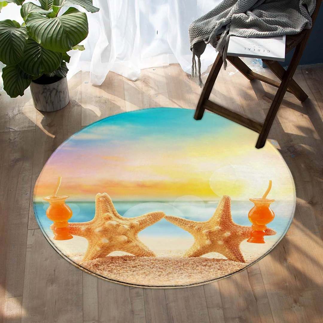 Starfish Friday Round Carpet