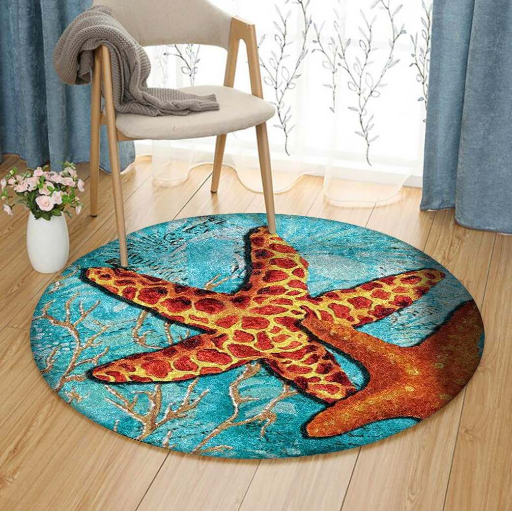 Starfish Round Carpet