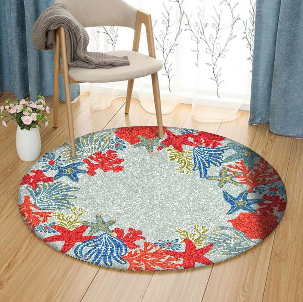 Starfish Round Carpet