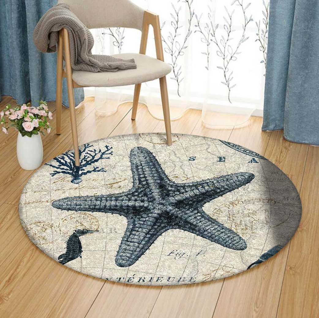 Starfish Round Carpet
