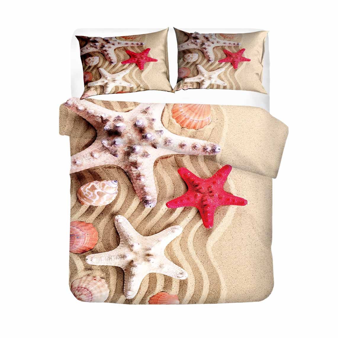 Starfish Series Sea Printed Bedding Set