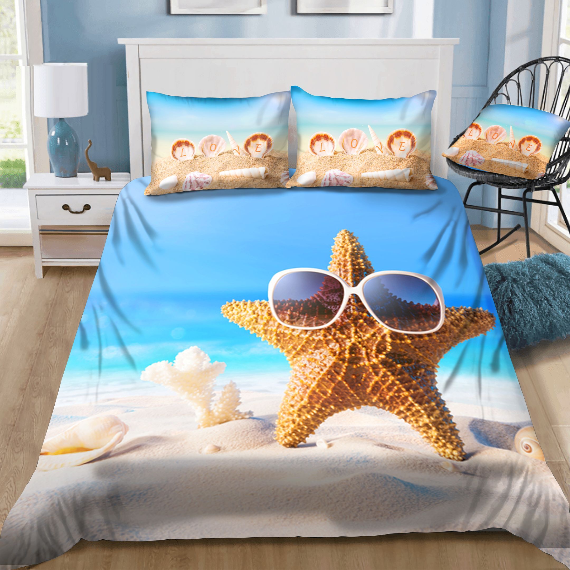 Starfish Sunny Beach Bedding Set