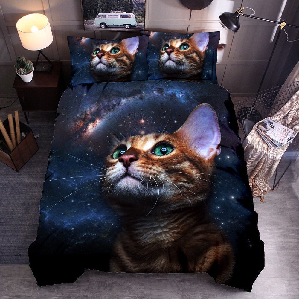 Starry Cat Bedding Set