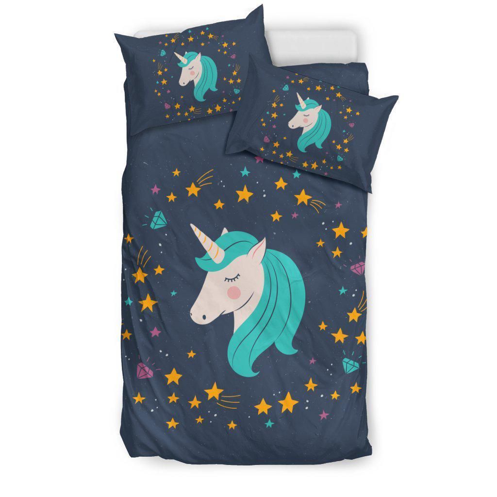 Starry Night Unicorn Bedding Set